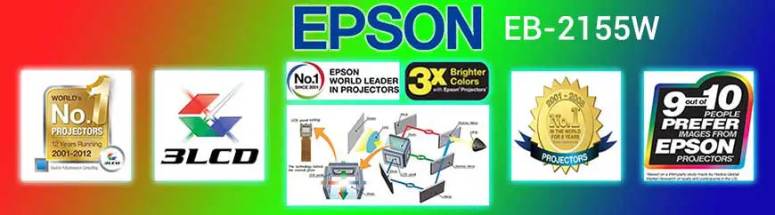 may chieu epson eb 2155w 5000 ansi lumens wxga 2