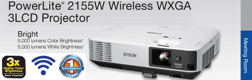 may chieu epson eb 2155w 5000 ansi lumens wxga 3