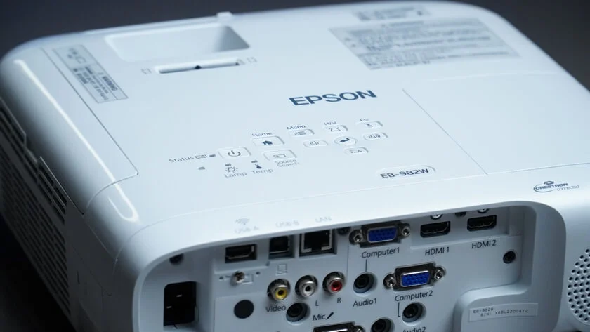 Epson EB-982W hỗ trợ nhiều thiết bị kết nối