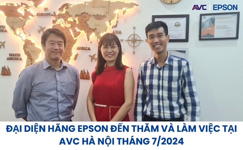 Đại diện hãng Epson thăm và làm việc với AVC Hà Nội