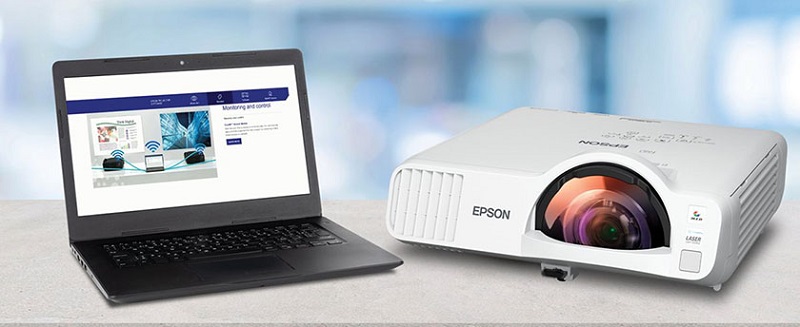 Máy chiếu gần Epson EB-L210SF Với công nghệ Laser và độ sáng 4000 Ansi Lumen
