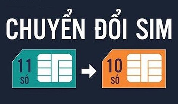 Chuyển đổi sim từ 11 số thành 10 số