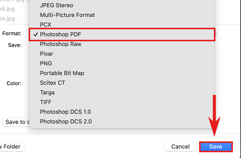 Cách chuyển đổi ảnh sang PDF bằng Adobe Photoshop