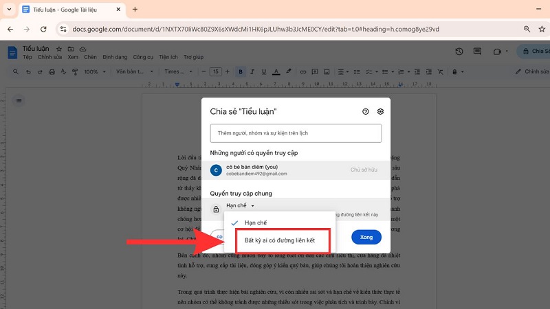 thu thuat cach mo quyen chinh sua tren google docs don gian 5