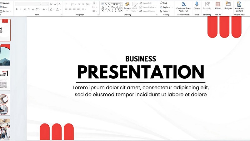 Hiệu chỉnh trước khi trình chiếu Slide