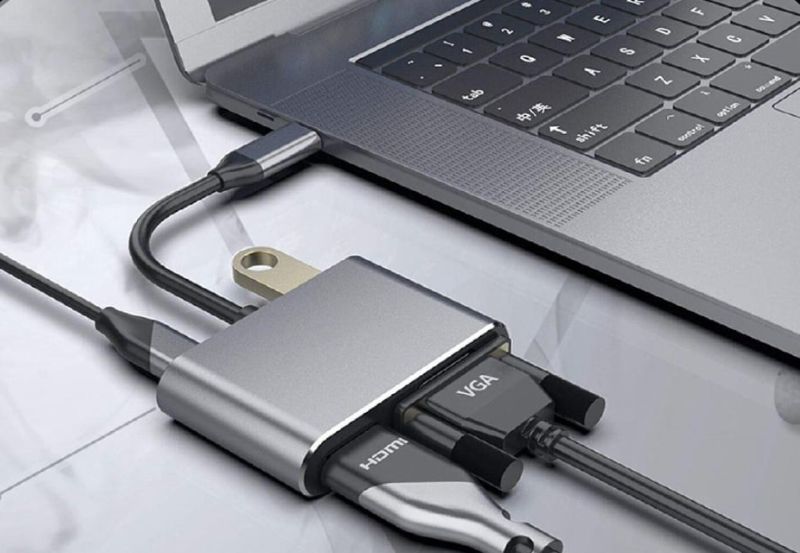 Kết nối với máy chiếu bằng cáp USB-C