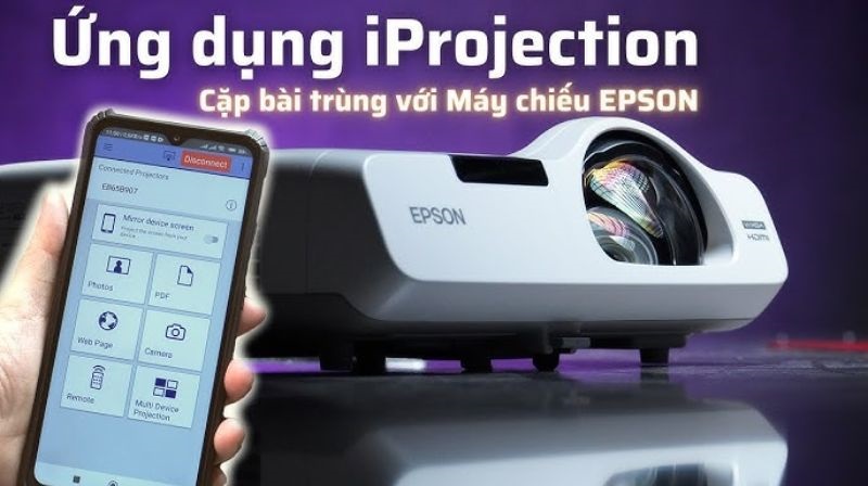 Kết nối không dây với máy chiếu bằng Epson iProjection