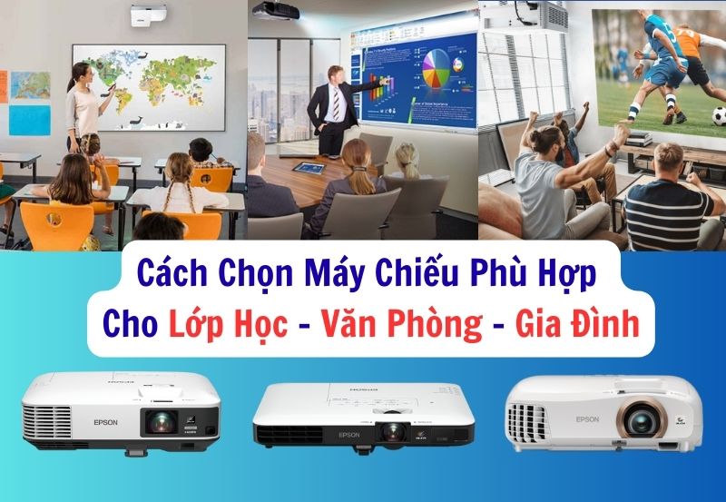 máy chiếu cho lớp học văn phòng gia đình