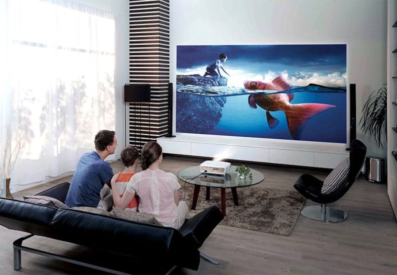 Máy chiếu có độ tương phản càng cao sẽ cho ra hình ảnh sắc nét.