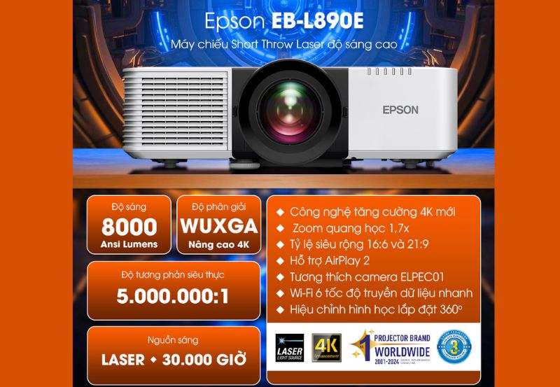 Máy chiếu Epson EB-L890E