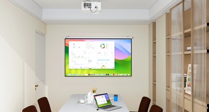 Tùy thuộc vào diện tích phòng học để lựa chọn máy chiếu