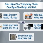 dấu hiệu máy chiếu cần vệ sinh