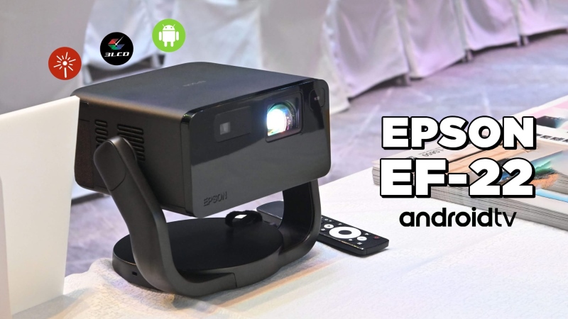 Mẫu máy chiếu Laser mini thông minh tích hợp gimbal của Epson