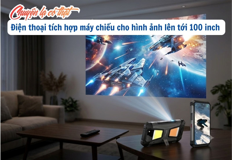 điện thoại tích hợp máy chiếu