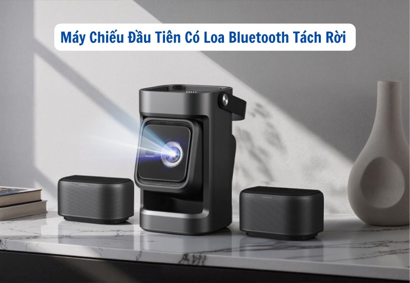 máy chiếu có loa bluetooth tách rời